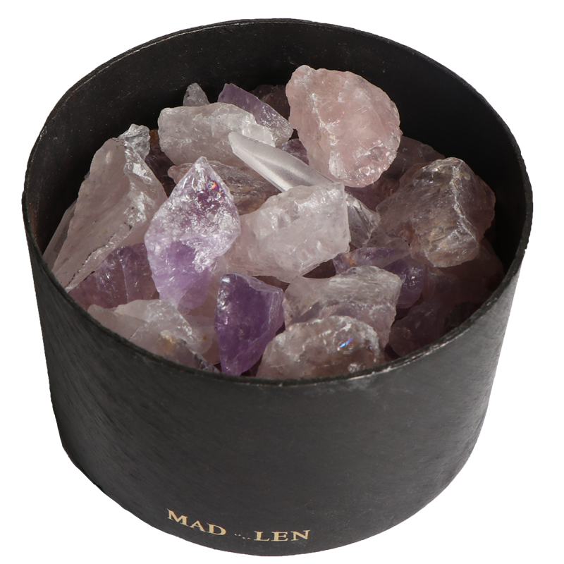 Pot Pourri Totem - rosé crystals