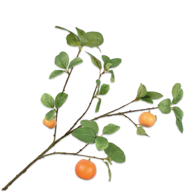 Silk-ka Flowers - Zijden bloem - Sinaasappel tak - Oranje