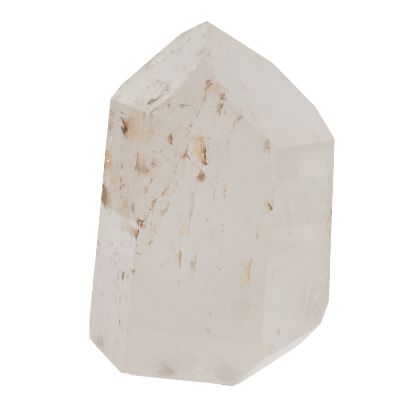 Mineralen kopen ,gepolijst bergkristal met punt, exclusieve woonaccessoires