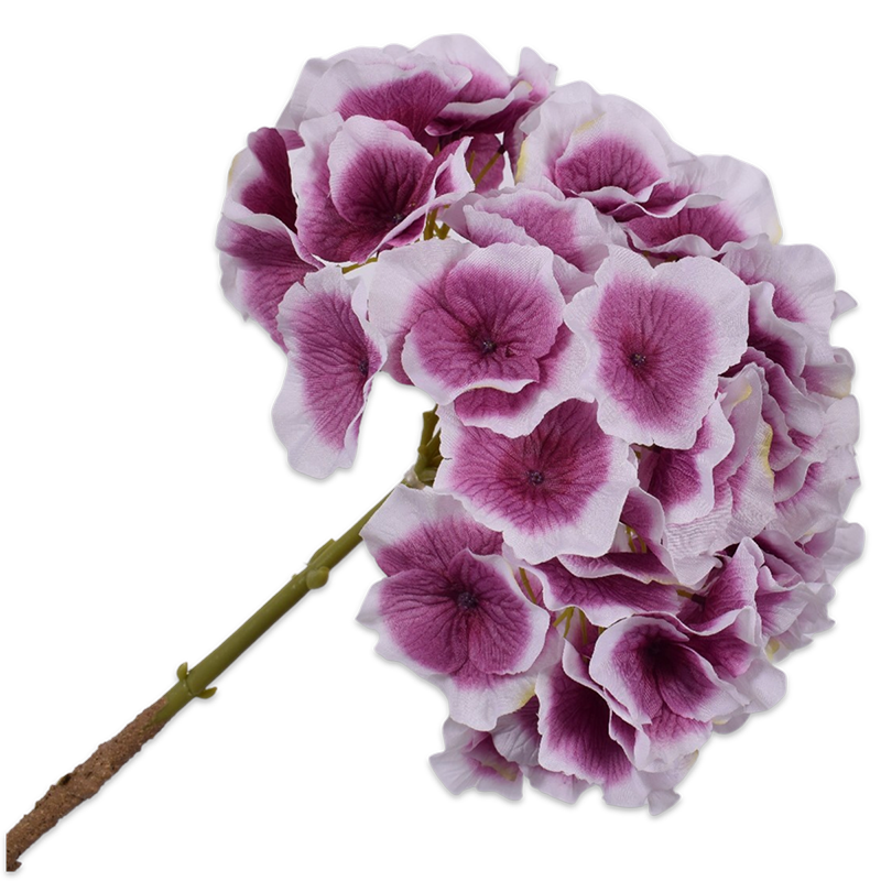 Silk-ka Flowers - Zijden bloem - Hortensia steel - Paars