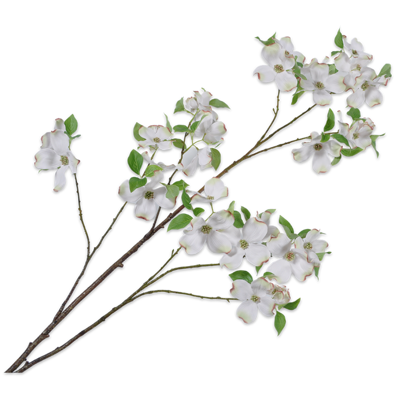 Silk-ka Flowers - Zijden bloem - Dogwood tak - Wit Silk-ka Flowers - Zijden bloem - Dogwood tak - Wit