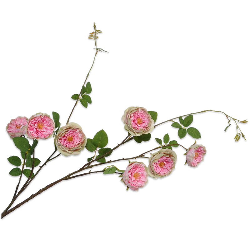 Silk-ka Flowers - Zijden bloem - Klimroos tak - Roze