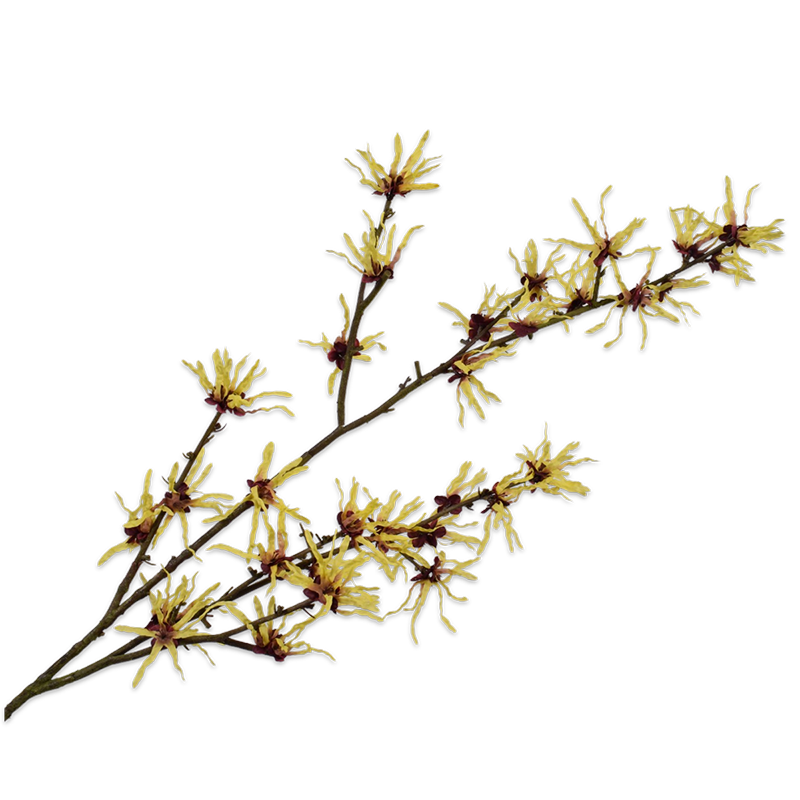 Silk-ka Flowers - Zijden bloem - Hazelaar tak - Geel Silk-ka Flowers - Zijden bloem - Hazelaar tak - Geel
