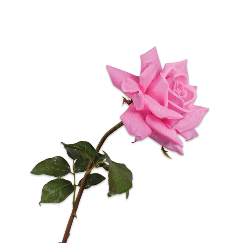 Silk-ka Flowers - Zijden bloem - Roos steel - Roze