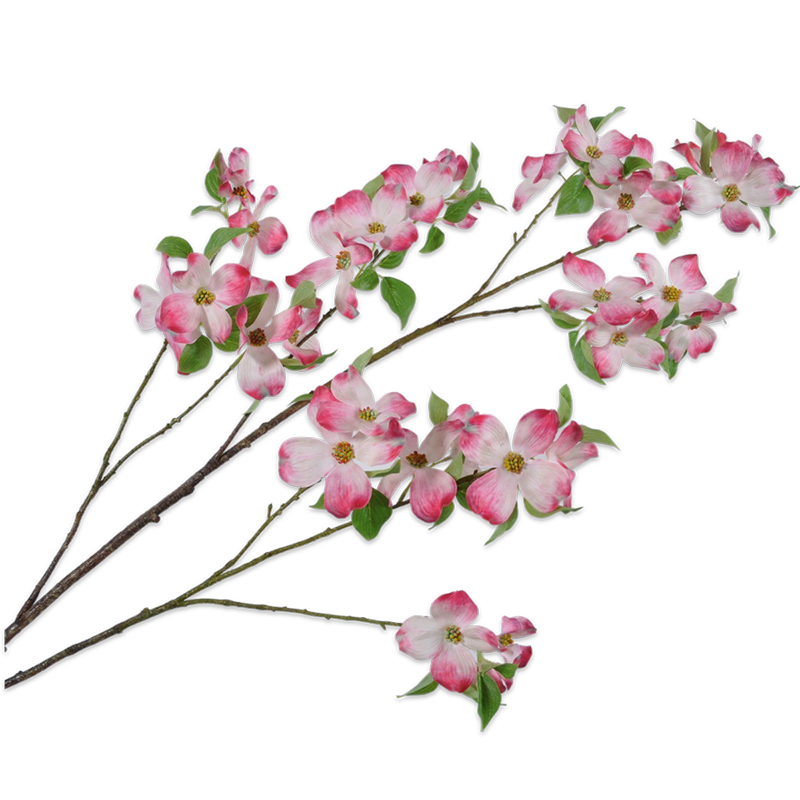 Silk-ka Flowers - Zijden bloem - Dogwood tak - Roze