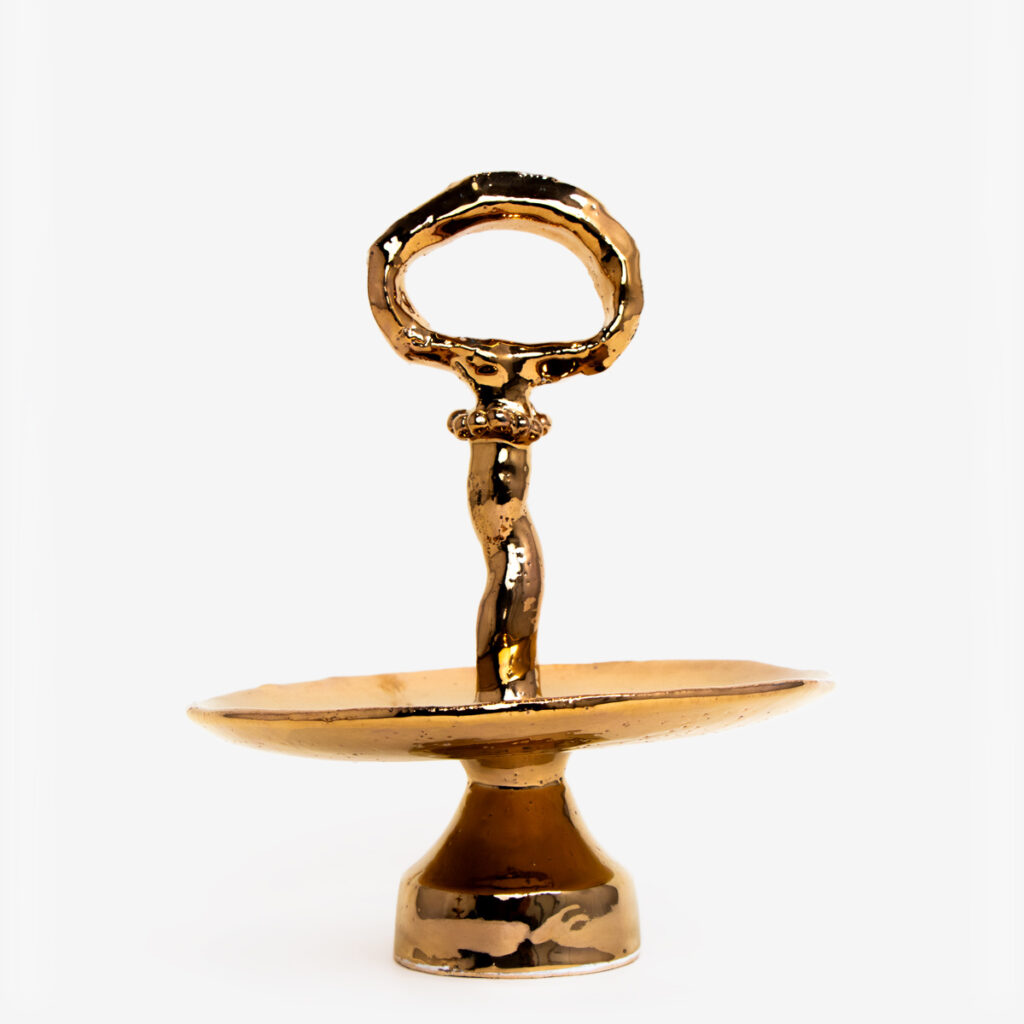 etagère franziska shiny gold