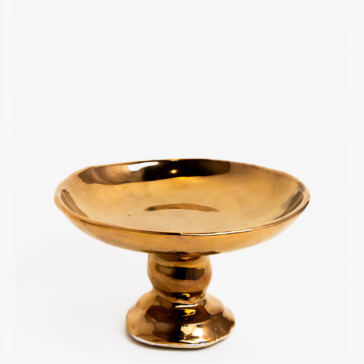 schaal op voet möckern shiny gold