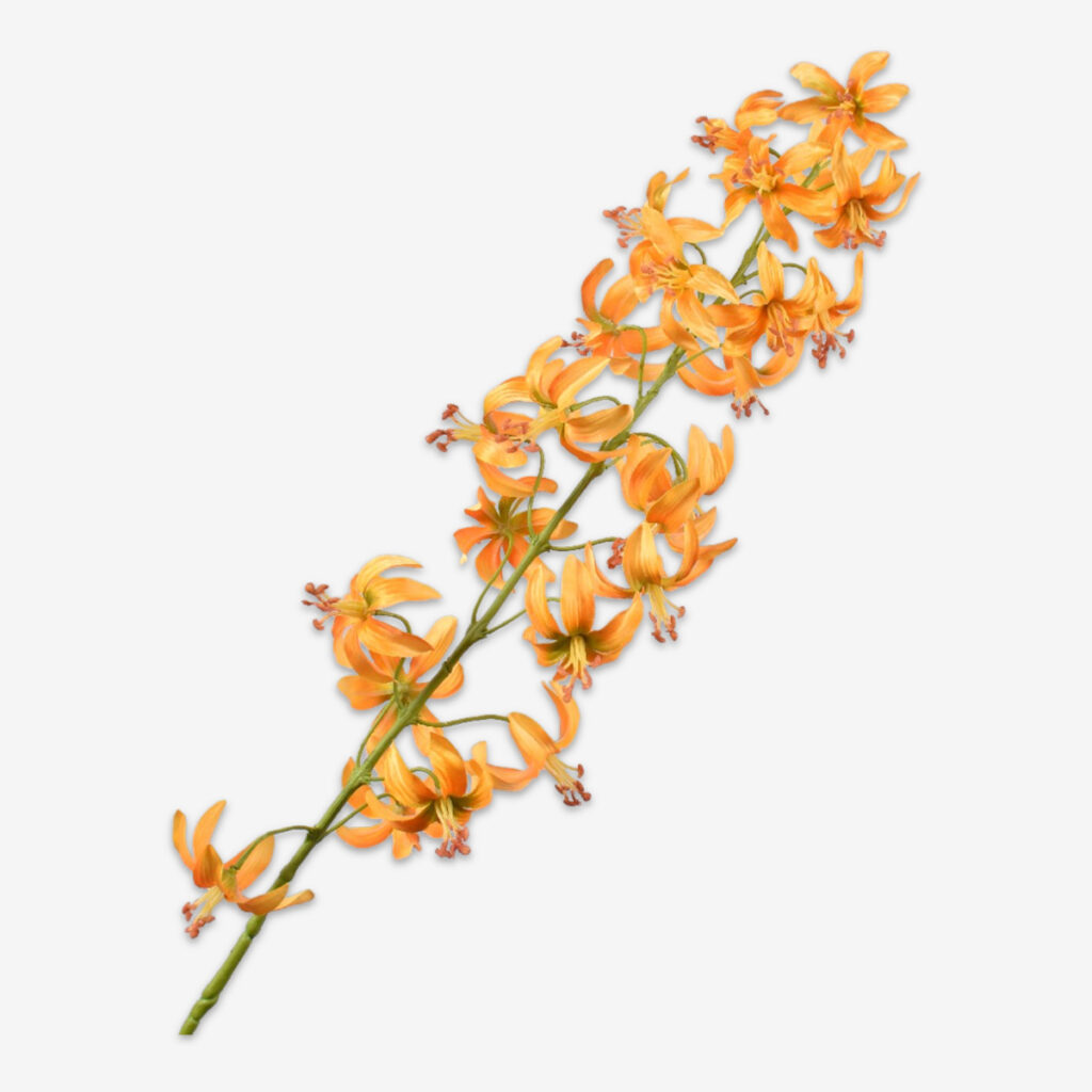 zijden bloem lelie oranje