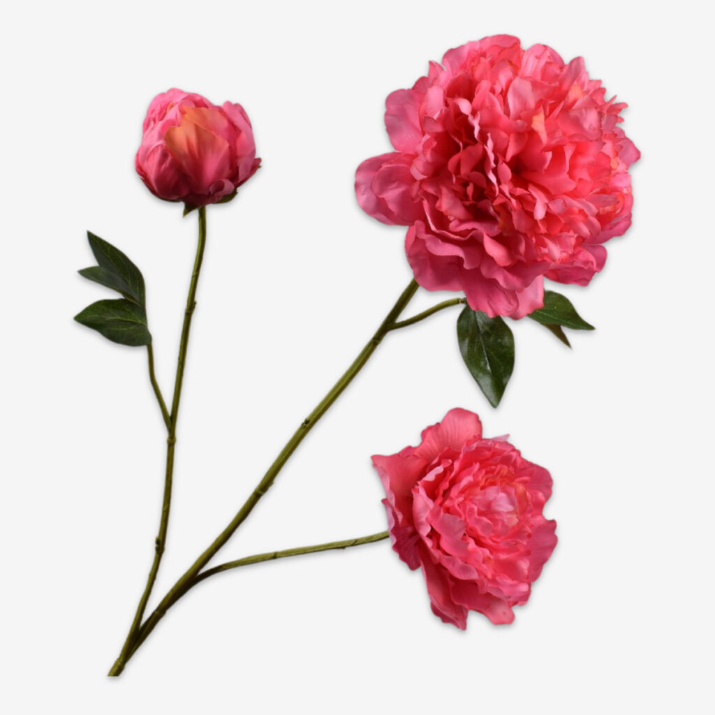 zijden bloem pioen roze