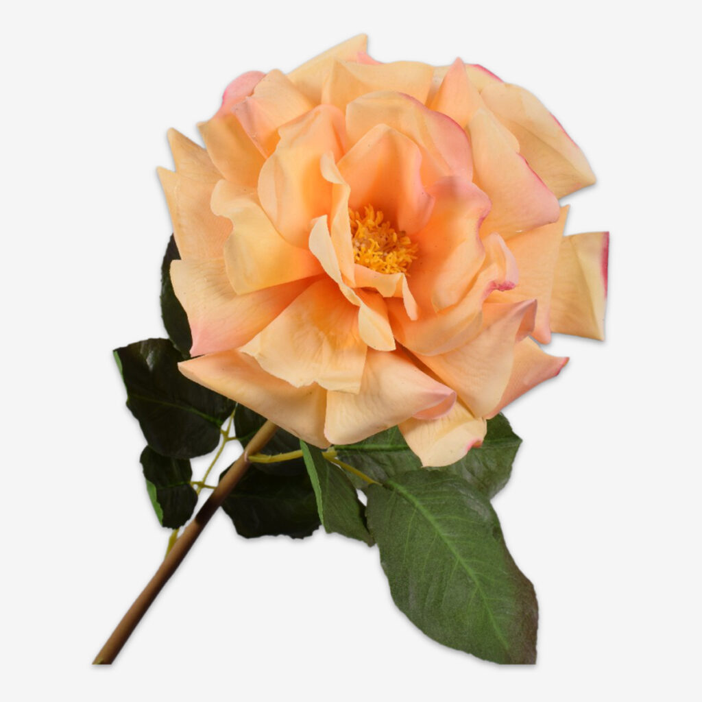 zijden bloem roos zalm