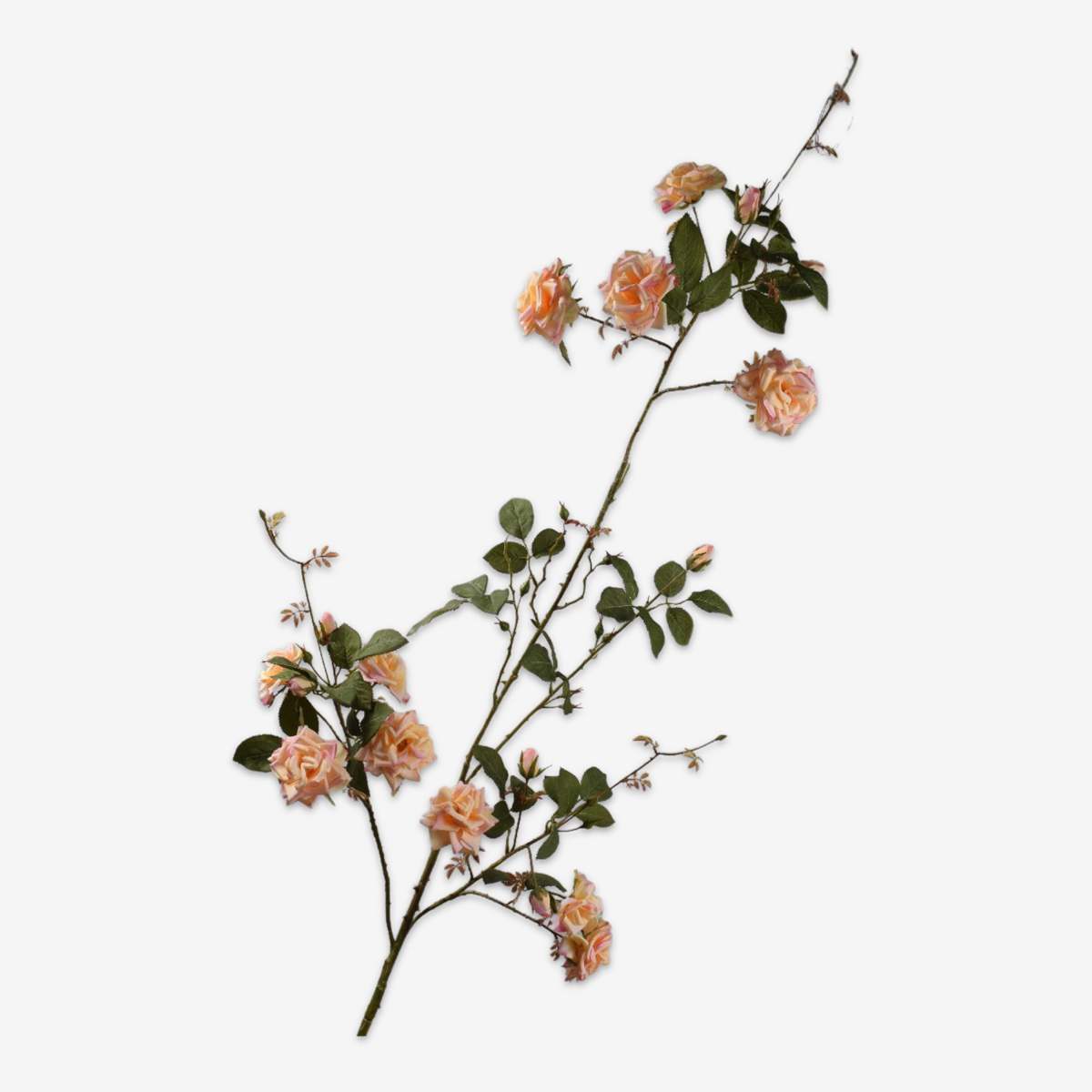 zijden bloem roos perzik