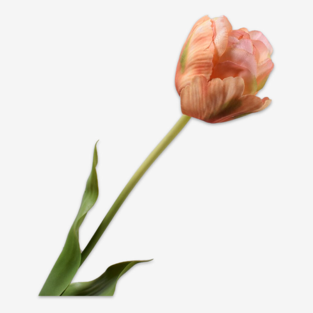 zijden bloem tulp perzik
