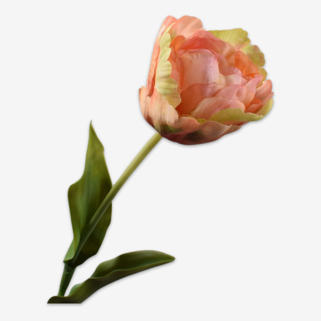 zijden bloem tulp perzik