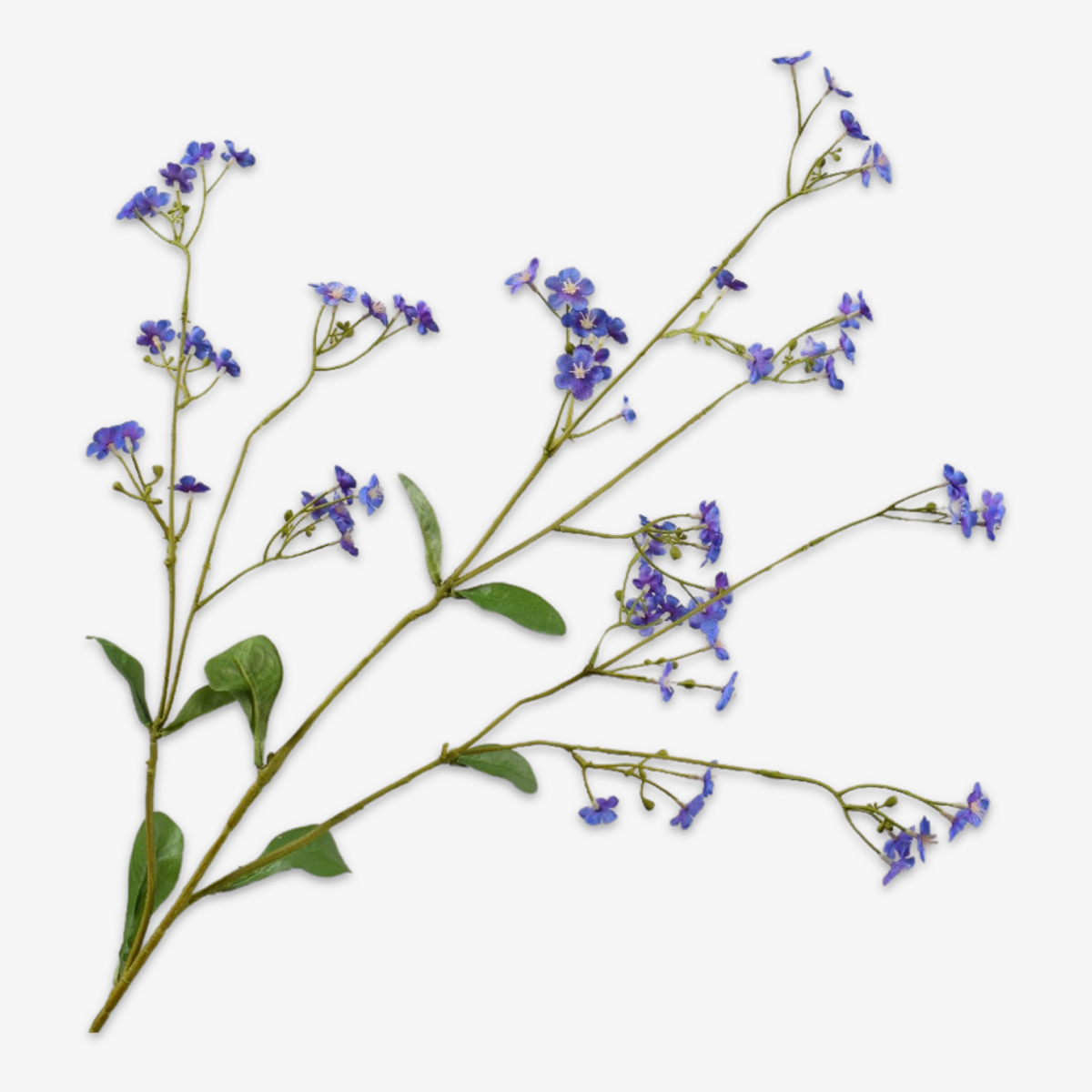 zijden bloem vergeet mij niet paars