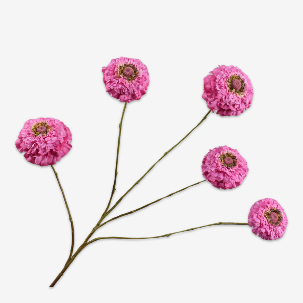 zijden bloem zinnia lavendel