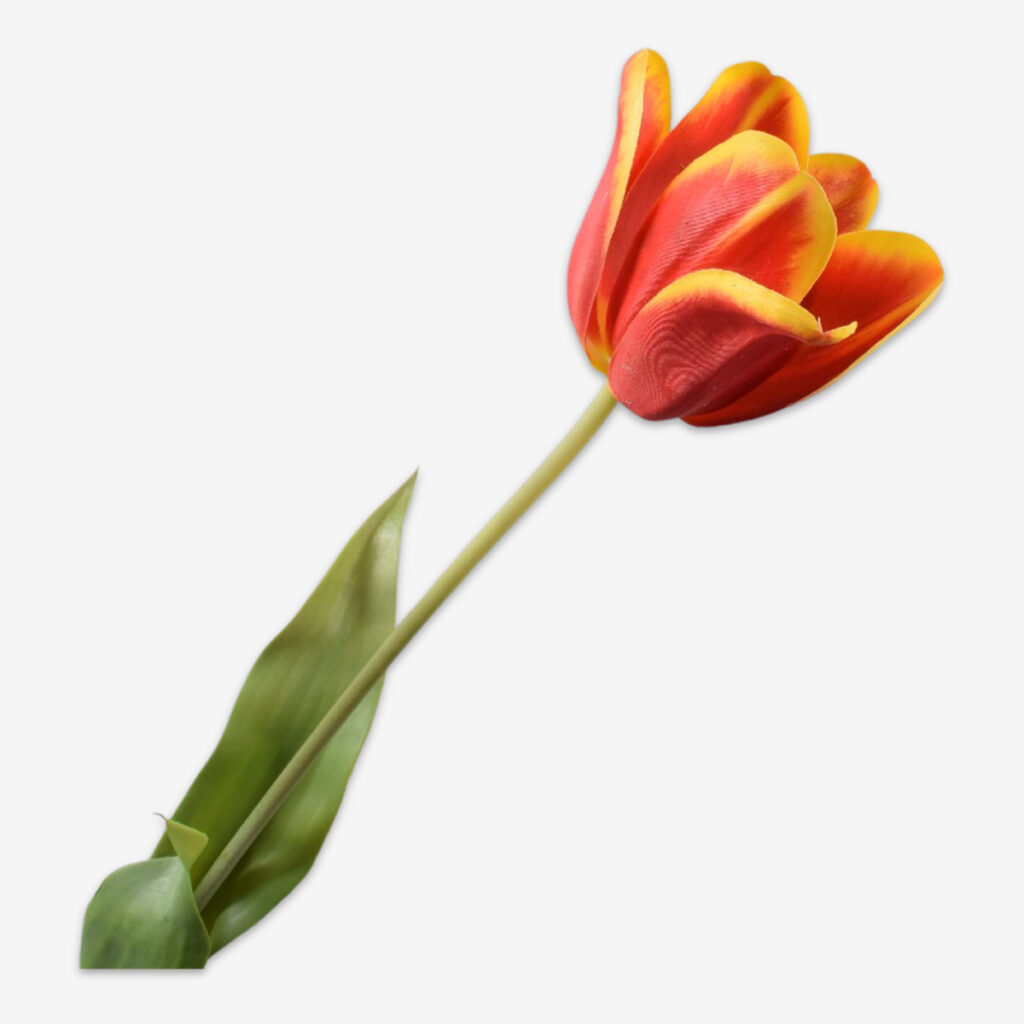 zijden bloem tulp oranje