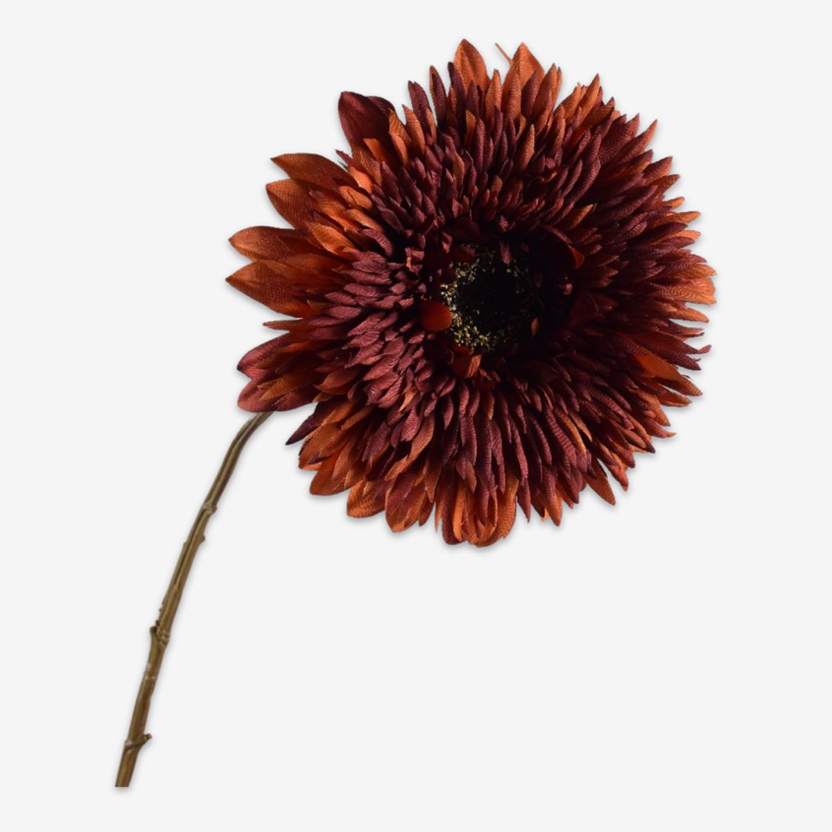 zijden bloem zonnebloem bruin