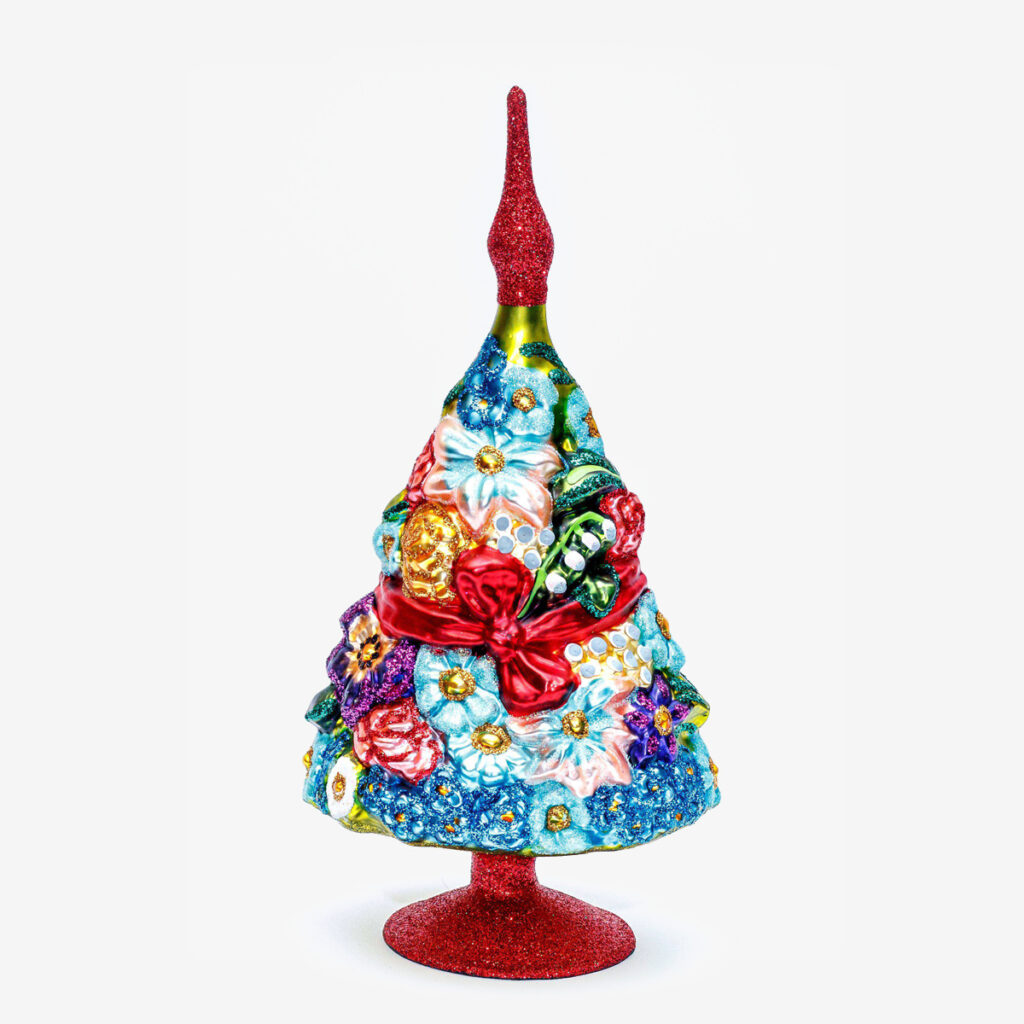 10782 flower christmas tree on base 14291