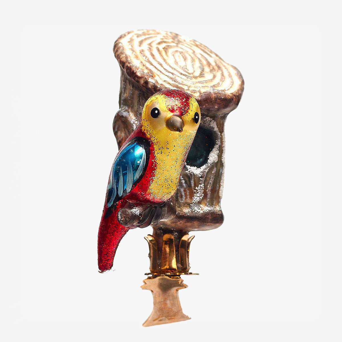14230 birdhouse with bird on clip 5565