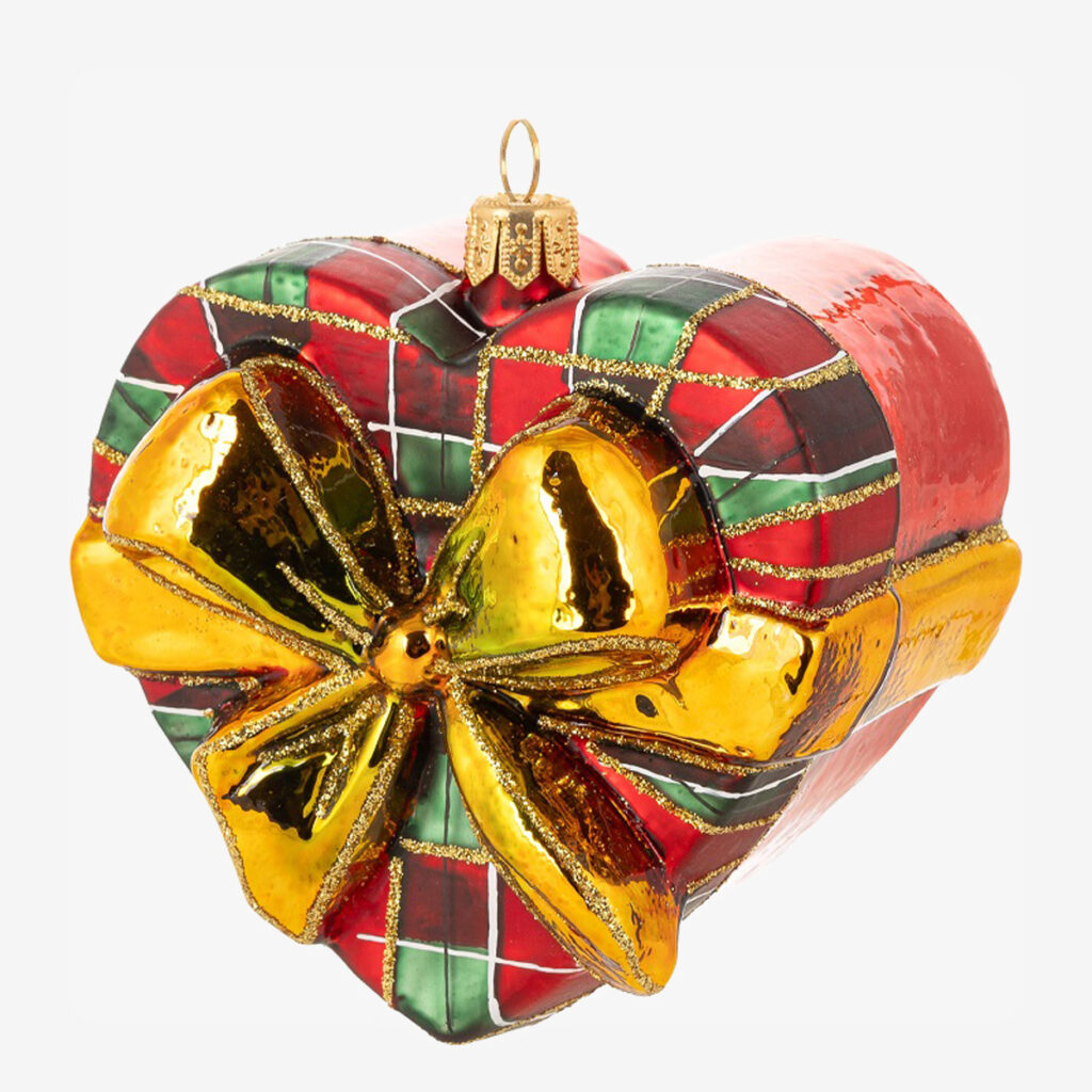 kerstornament heart present