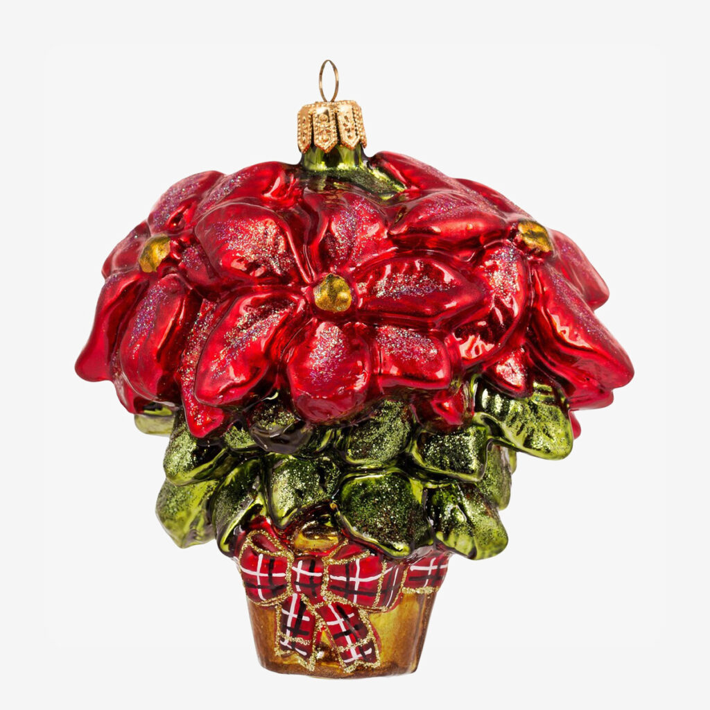 kerstornament kerstster in pot 11009