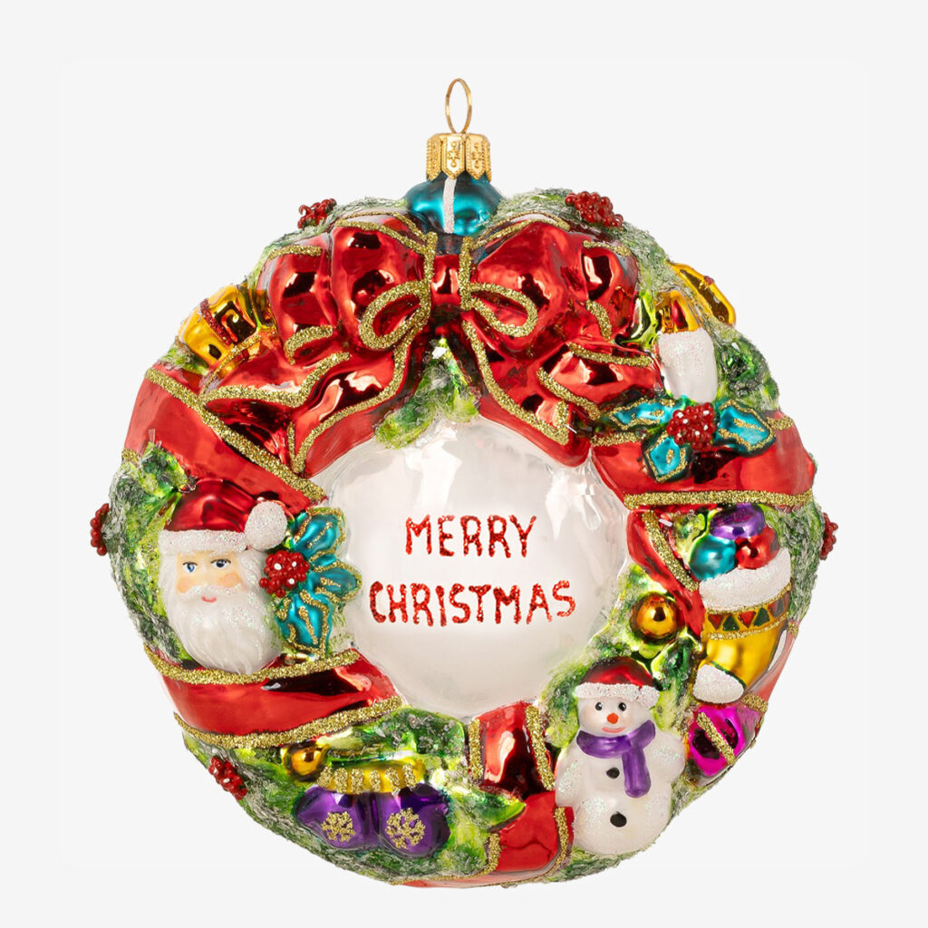 ov kerstornament jolly wreath 03356