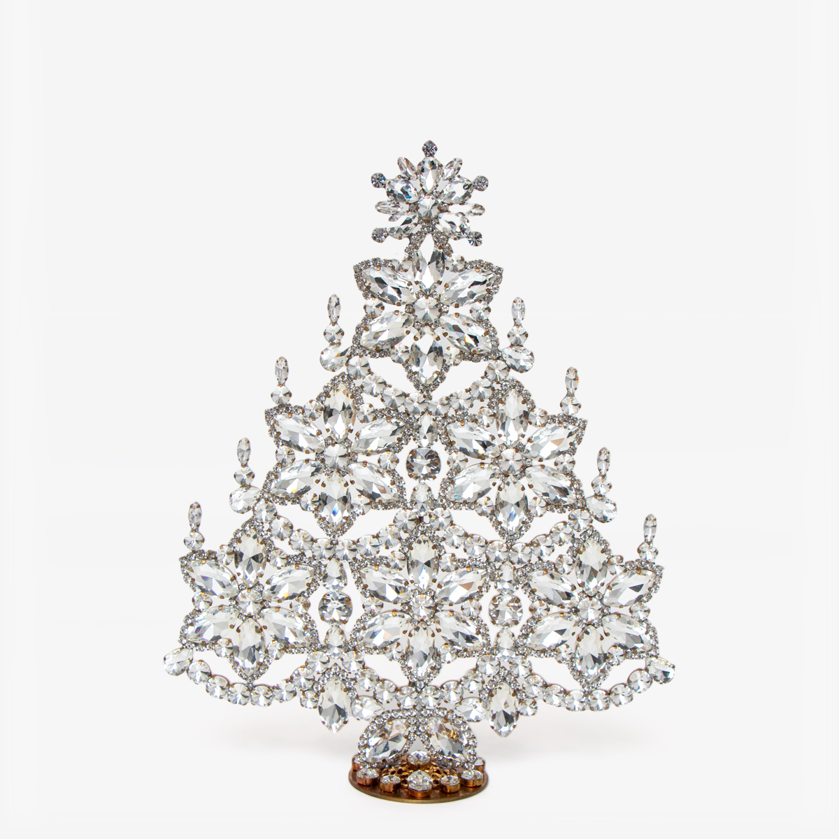 snowflake christmas tree chrystal clear 61721 1