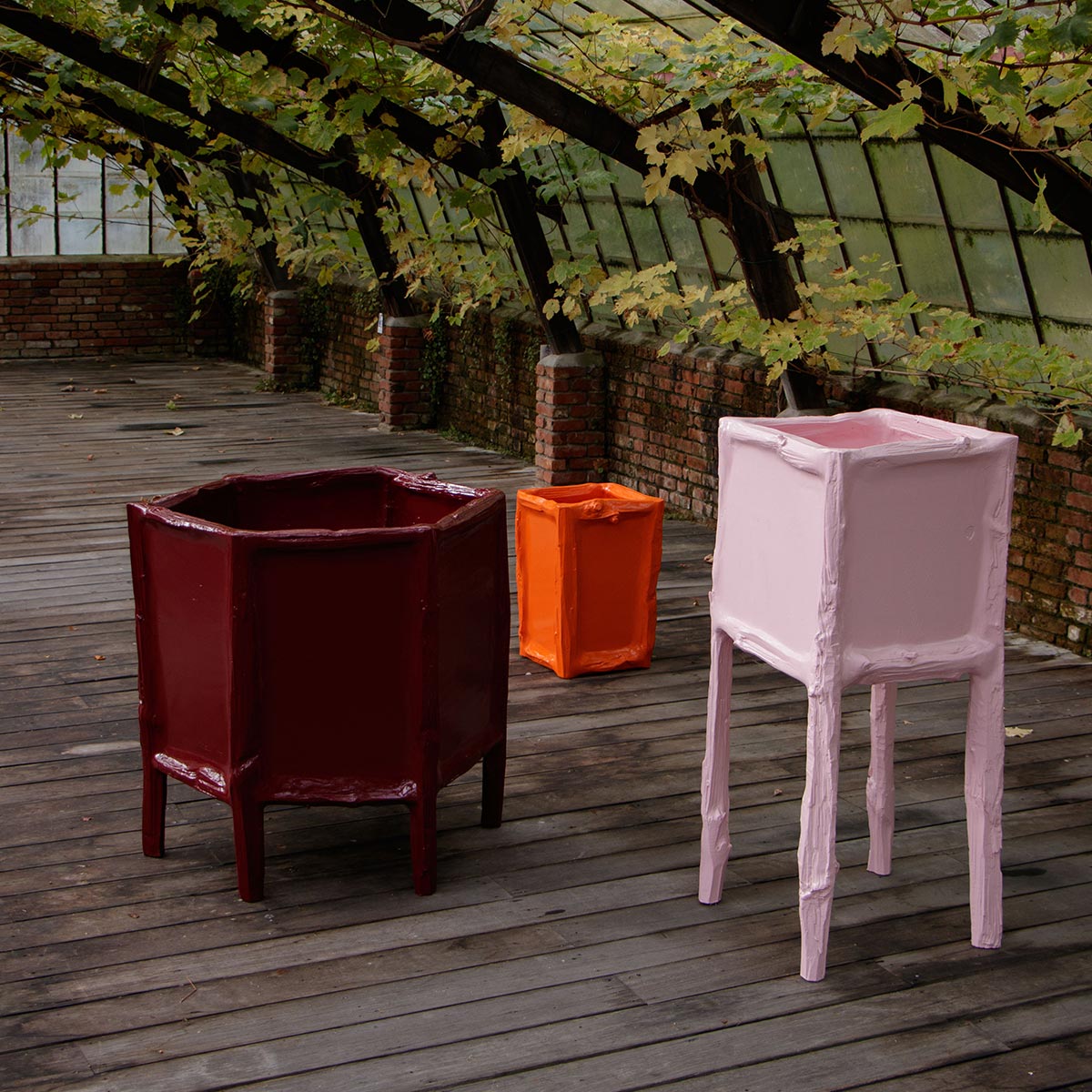 splitted planter small oranje